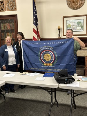 Ceremony for CA VVA Chapter 400 Vietnam veterans by members of the CA Chief Solano Chapter NSDAR.